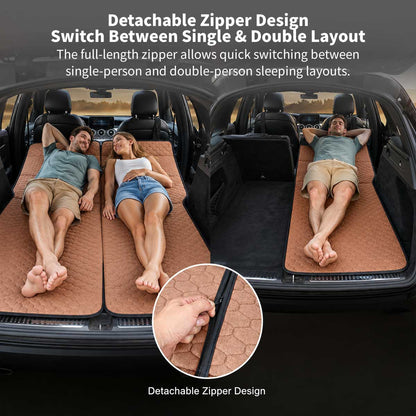 SUV Camping Mattress 74 × 50.8 in – Foldable Non-Inflatable Car Bed | Traverseon