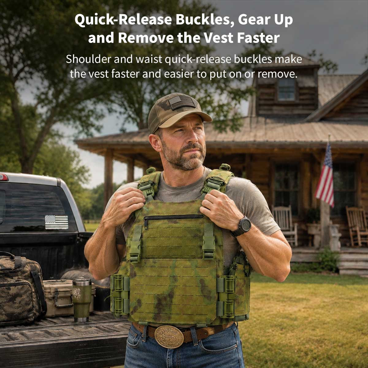 900D Tactical Vest – Adjustable MOLLE Quick-Release Carrier | Traverseon