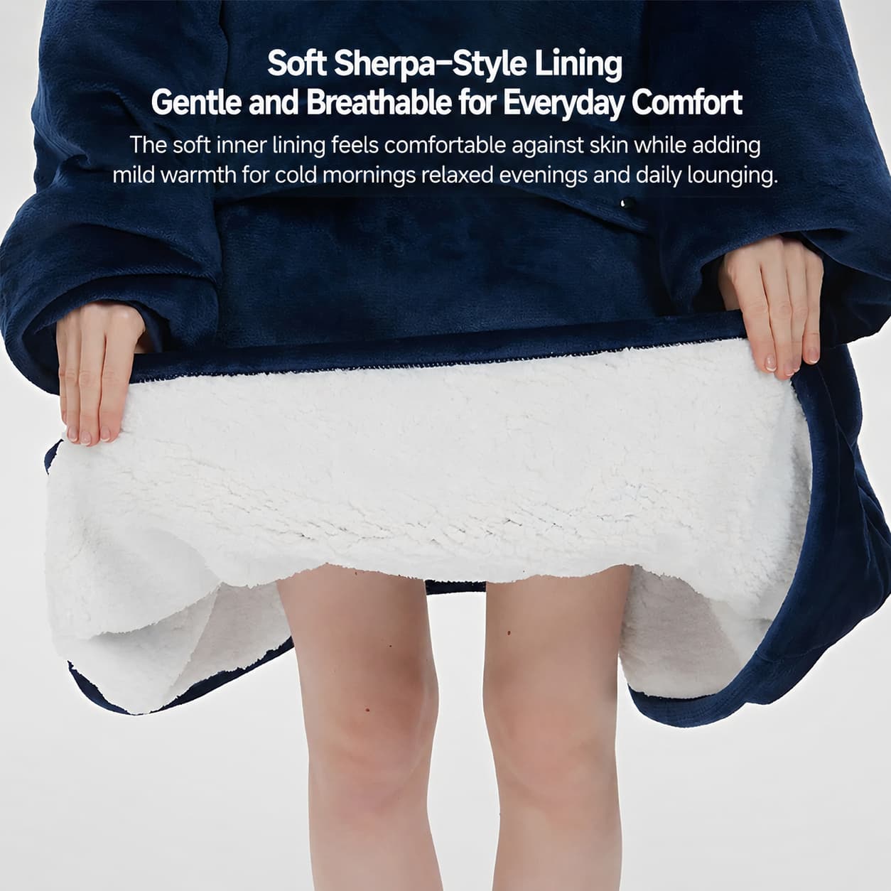 USB Heated Wearable Blanket Hoodie – 3-Zone Flannel Warmth | Traverseon