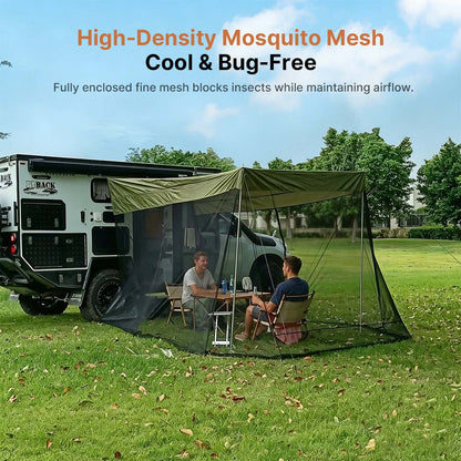 SUV Trunk Canopy Tent – Mosquito Net Sunshade Waterproof Car Shelter | Traverseon