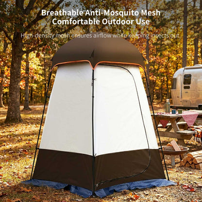Outdoor Privacy Shower Tent – Waterproof UV-Resistant Changing Shelter with Floor & Hook | Traverseon