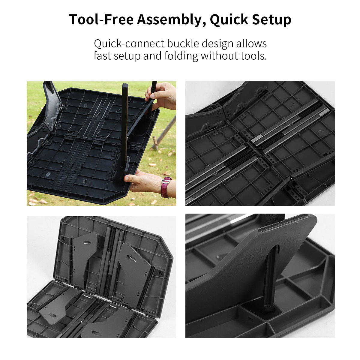 ABS & Aluminum Table – Camping Folding Dual-Height 1.6KG Portable Picnic Outdoor | Traverseon