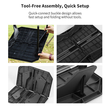 ABS & Aluminum Table – Camping Folding Dual-Height 1.6KG Portable Picnic Outdoor | Traverseon