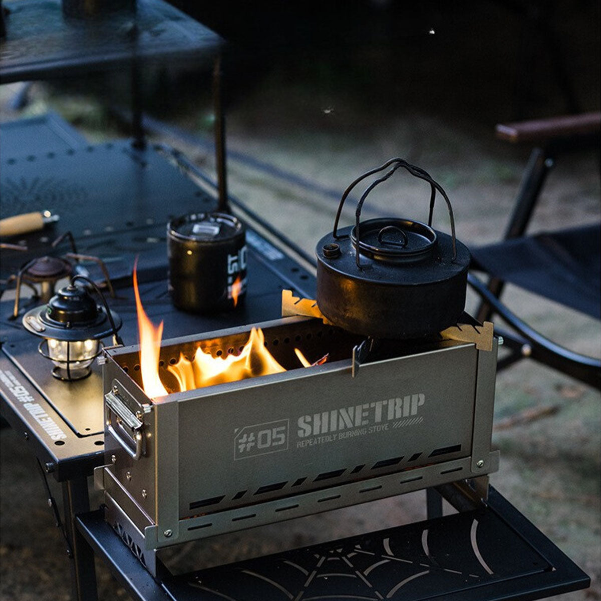 Wood Burning Camp Fire Pit – Secondary Combustion, Lightweight and Versatile