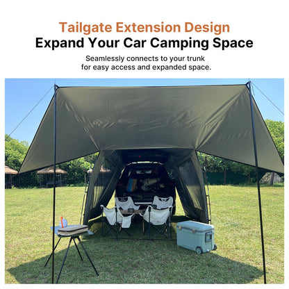 SUV Tailgate Tent Canopy – 210T 3000 Waterproof UV Protection for Car Camping | Traverseon