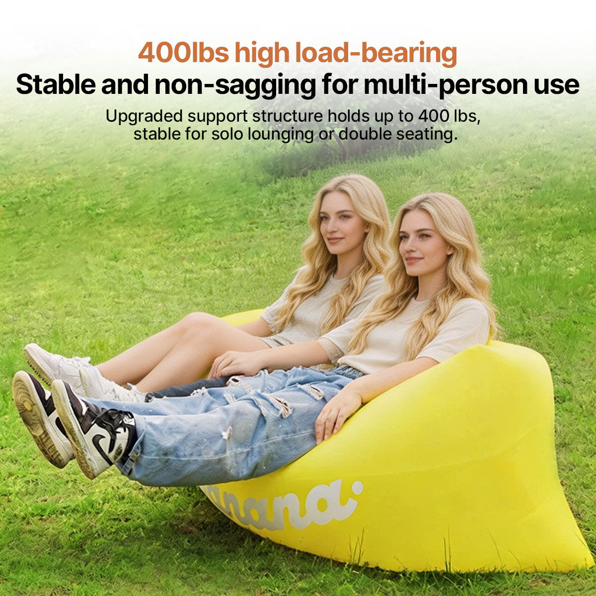 Inflatable Air Sofa – Pump-Free Portable Camping Lounger | Traverseon