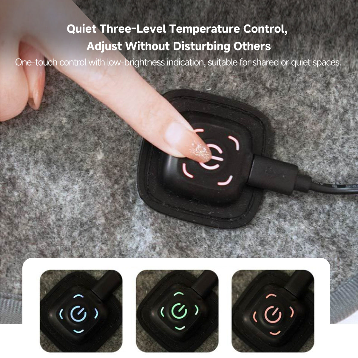 USB Rapid-Heating Electric Blanket – 3-Zone Low-Voltage Warmth Anywhere | Traverseon