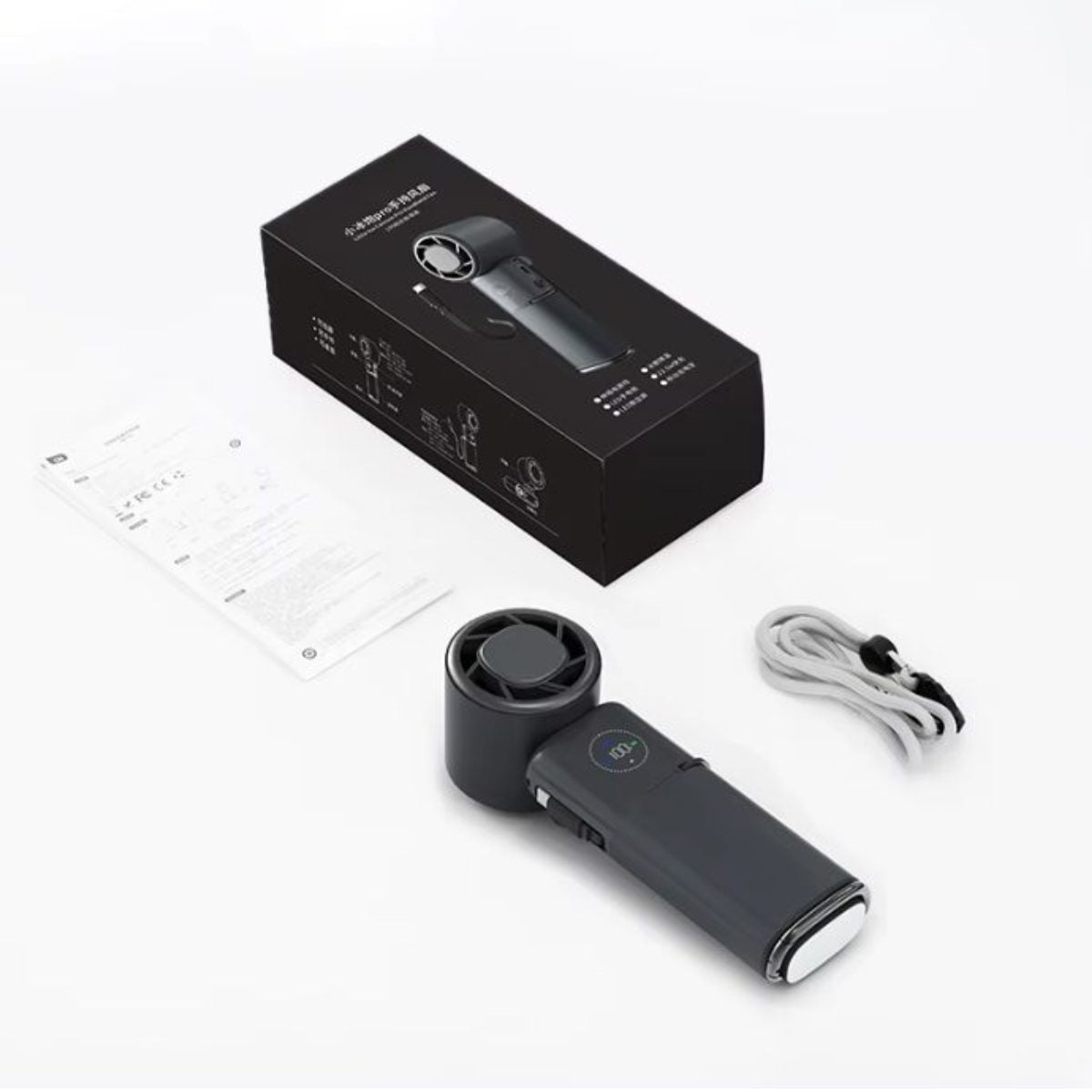 TEC Cooling Handheld Fan – Low-Noise 9000mAh Fan with Power Bank | Traverseon