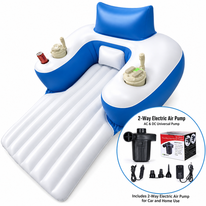 Motorized Pool Lounger – 250 lb Dual-Motor Inflatable Float | Traverseon