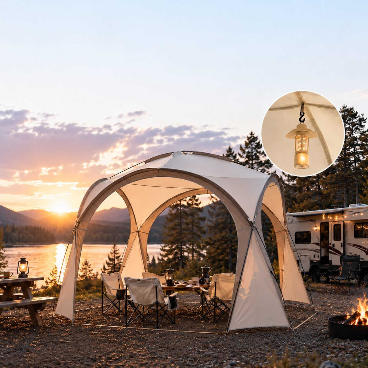 Family Dome Canopy Tent – 4–12 Person Sun Shelter, 10x10 & 14x14 ft | Traverseon