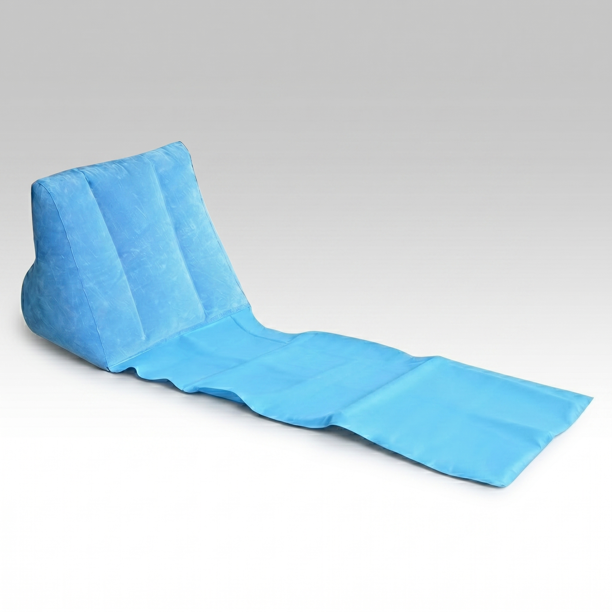 Flocked Inflatable Triangle Lounger – Portable Camping Backrest | Traverseon