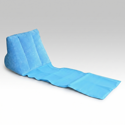 Flocked Inflatable Triangle Lounger – Portable Camping Backrest | Traverseon