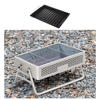 Portable Smokeless BBQ Grill – Foldable 27cm Wide for 5+ People | Traverseon