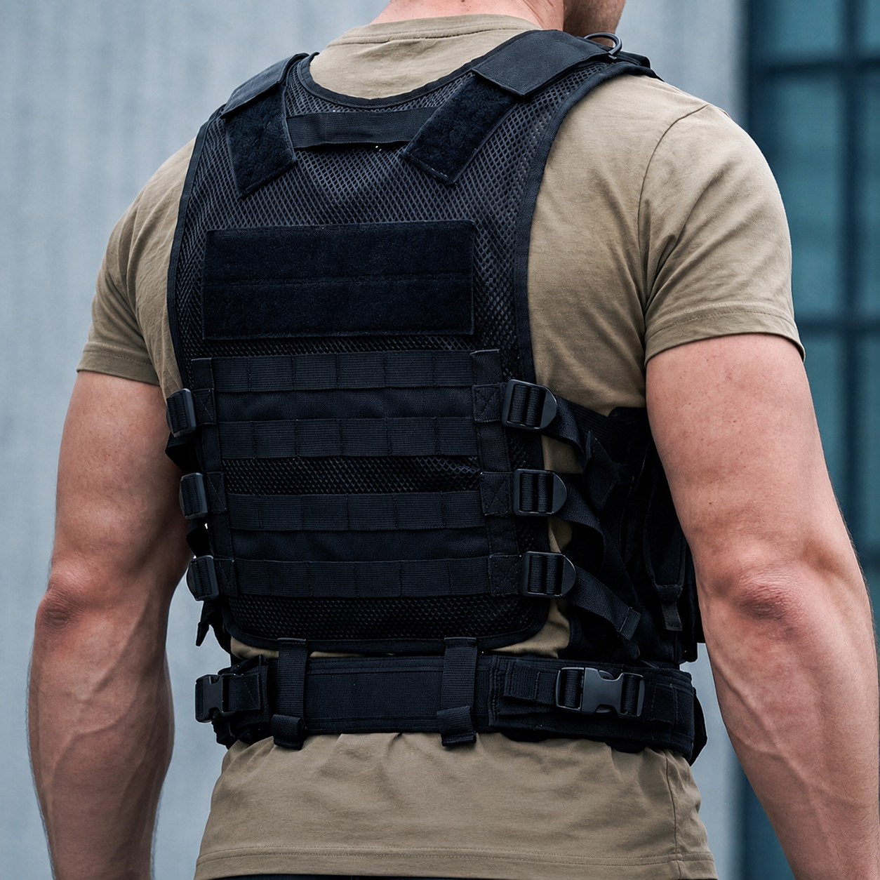 600D Tactical MOLLE Vest – Adjustable 3.09 lb Mesh Loadout | Traverseon