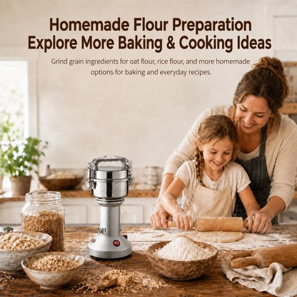 350g Electric Kitchen Grinder – High-Speed Spice & Grain Mill | Traverseon
