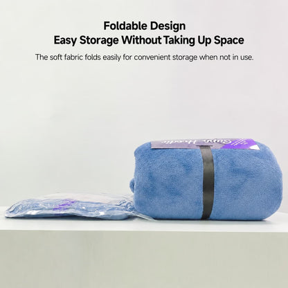 USB Heated Wearable Blanket Hoodie – 3-Zone Flannel Warmth | Traverseon