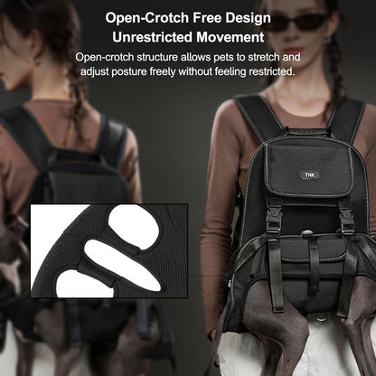 Dog Backpack Carrier – Bionic Breathable Adjustable for Hiking Walking Travel | Traverseon