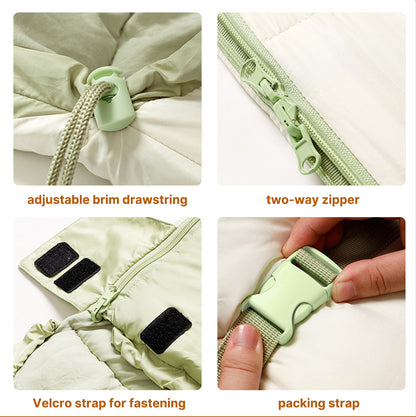 Nylon Adult Mummy Sleeping Bag, 1.8kg Lightweight & Waterproof, Suitable for Temperatures Above -10°C