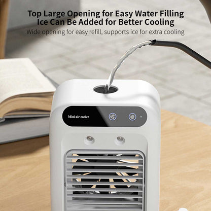 Desktop Evaporative Air Cooler – USB Mist Cooling Fan with Humidifier | Traverseon