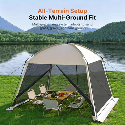 Screen House Camping Shelter - 6-10 Person UV&Bug Proof Waterproof All Terrain | Traverseon