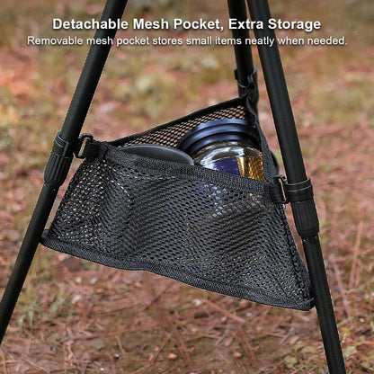 Aluminum Alloy Table – Small Round Portable Detachable Camping Outdoor | Traverseon