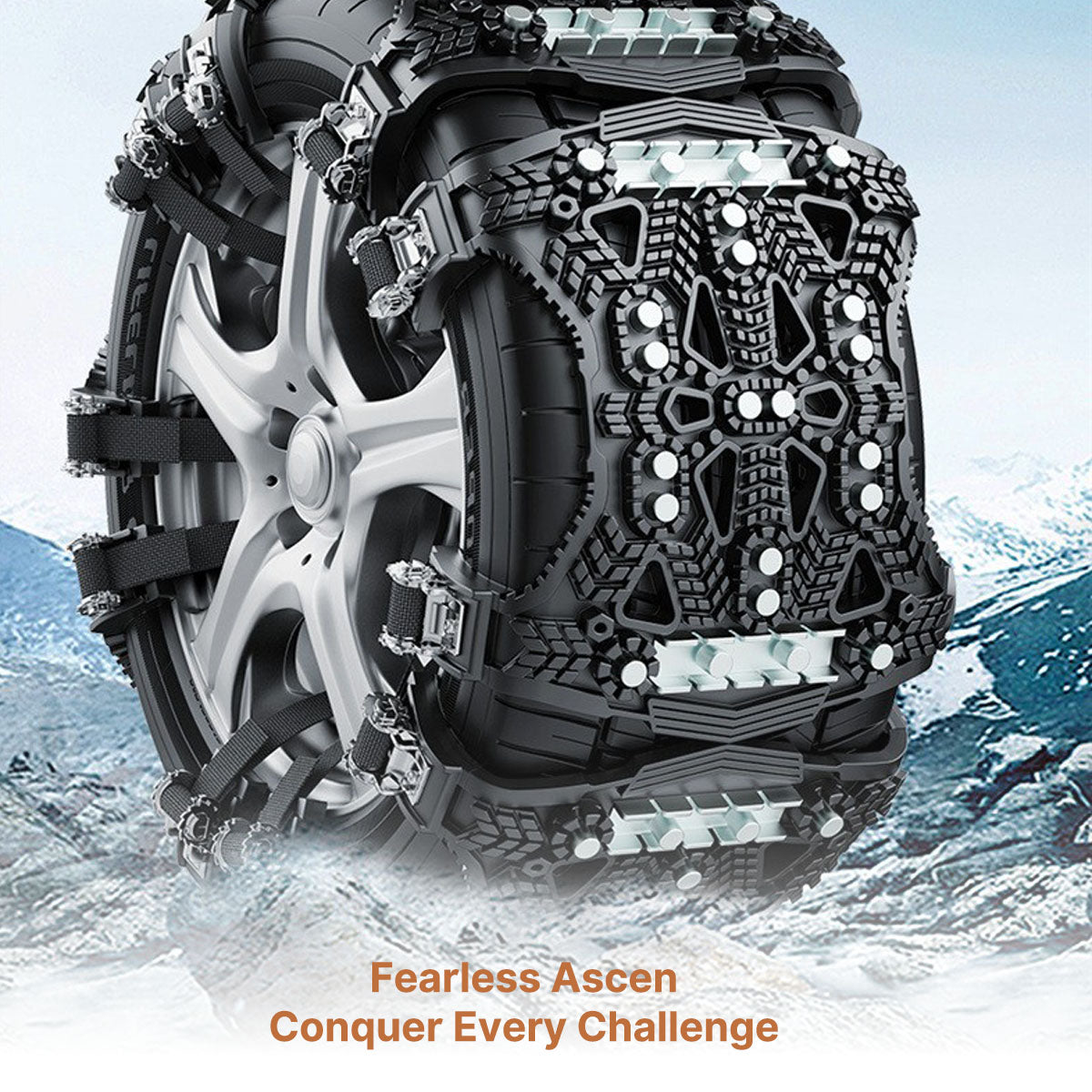 Winter Tire Snow Chain - No Jack Easy Install All-Terrain Traction