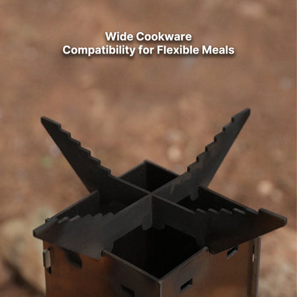 Portable Rocket Stove – Detachable Wood-Burning for Camping | Traverseon