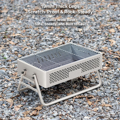 Portable Smokeless BBQ Grill – Foldable 27cm Wide for 5+ People | Traverseon