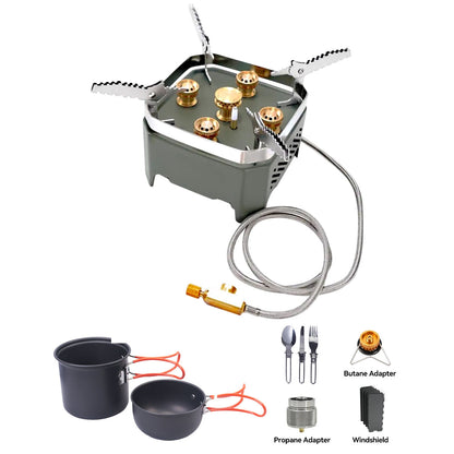 Traverseon BlazeCore™ 13800W Windproof Camping Stove