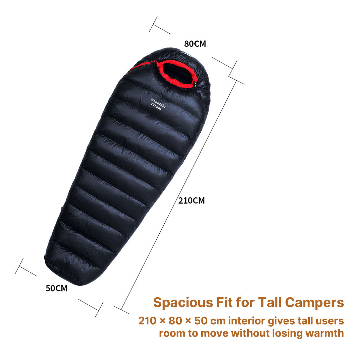 Down Mummy Sleeping Bag, -13°C Extreme Cold Weather Winter Bag | Traverseon