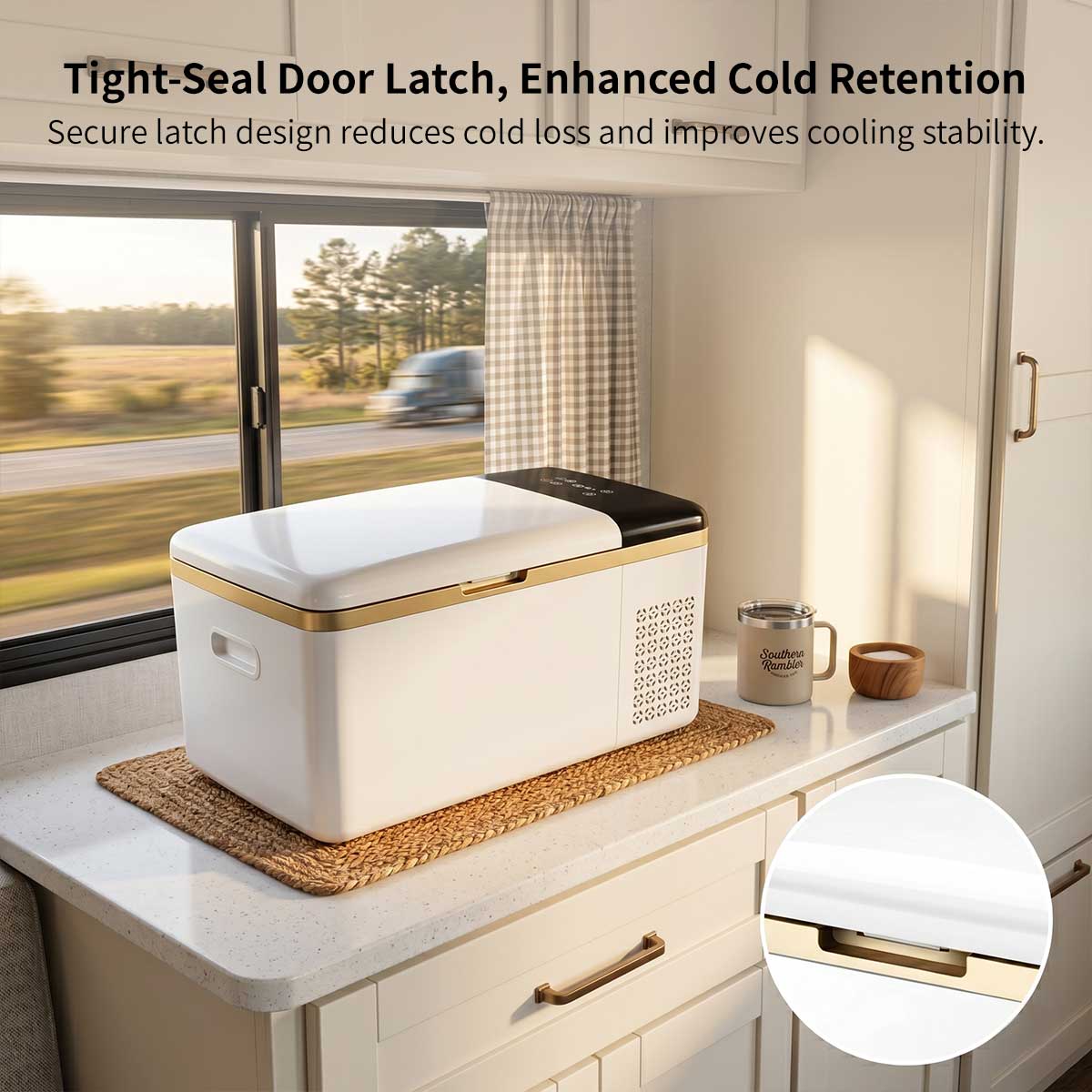 Car & Home Dual-Use Compressor Refrigerator – -20°C Portable Fridge Freezer | Traverseon