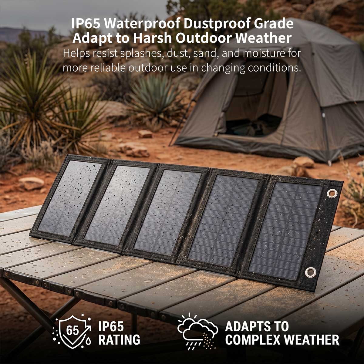 20W Foldable Solar Panel – Portable USB Charger for Camping | Traverseon