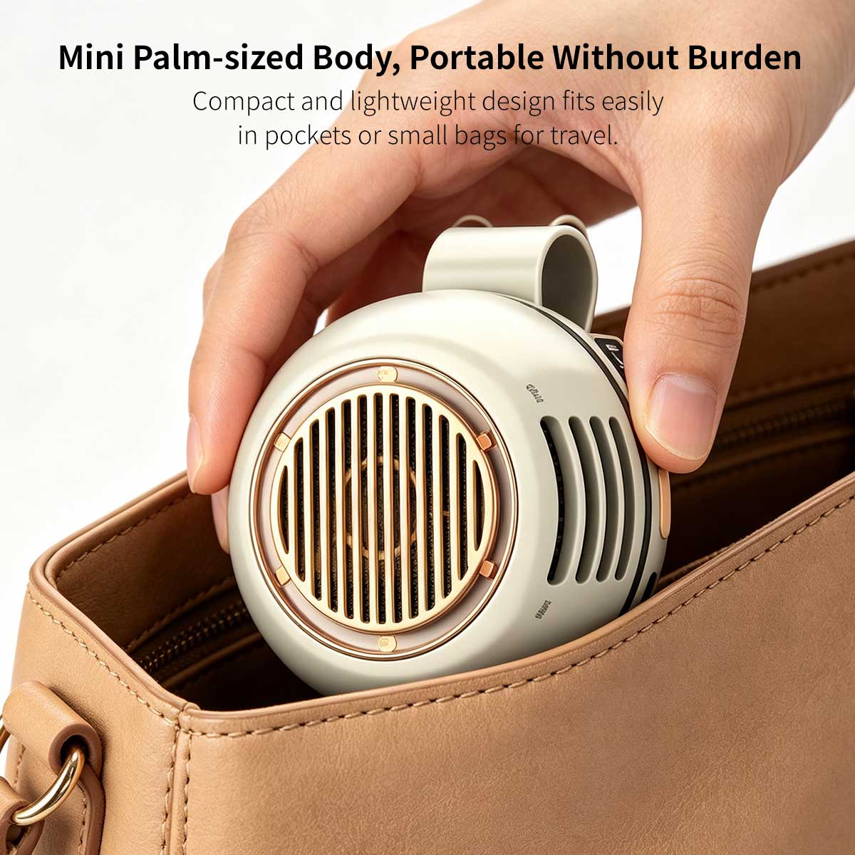 Portable Clip-On Bladeless Fan – 360° Wearable Cooling Fan | Traverseon