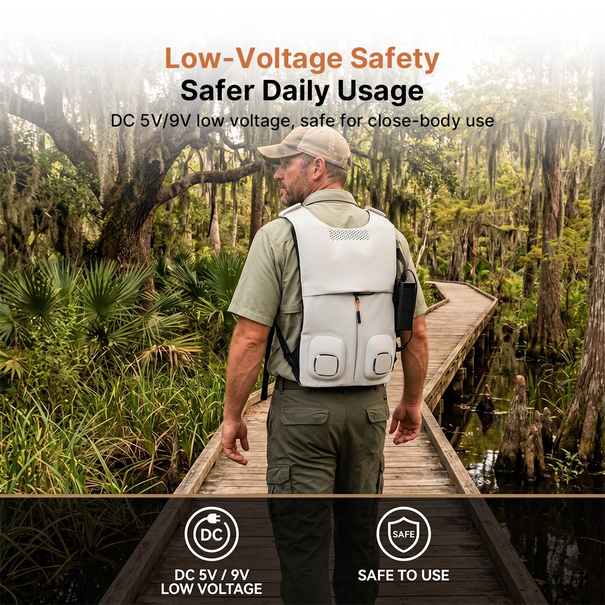 Traverseon Wearable Cooling Vest – TEC Air Conditioner Work Vest