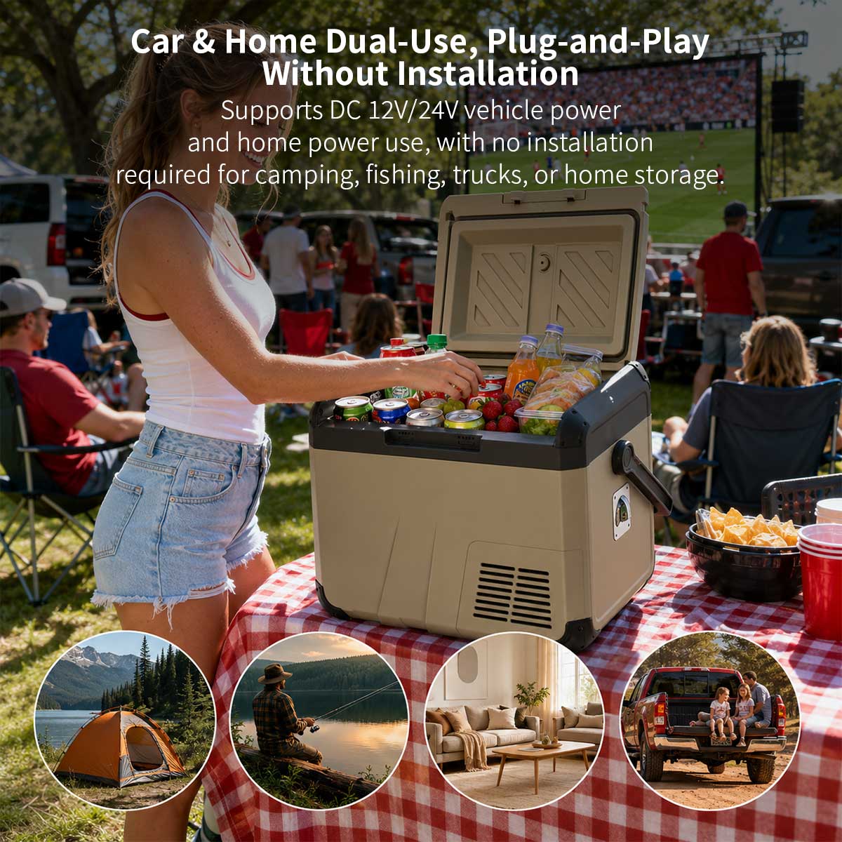 19 Qt Portable Car Refrigerator – AC/DC Car & Home Cooler | Traverseon