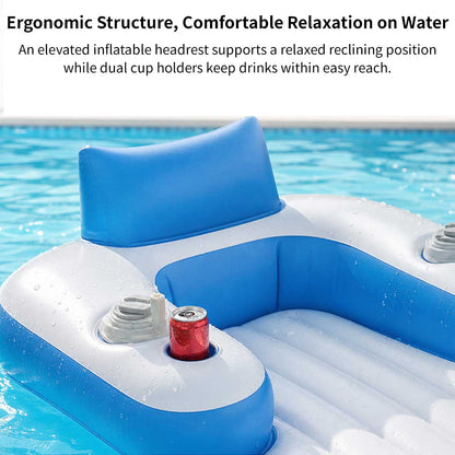 Motorized Pool Lounger – 250 lb Dual-Motor Inflatable Float | Traverseon