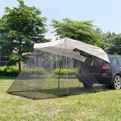 SUV Trunk Canopy Tent – Mosquito Net Sunshade Waterproof Car Shelter | Traverseon