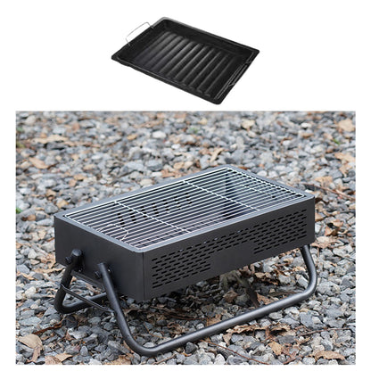 Portable Smokeless BBQ Grill – Foldable 27cm Wide for 5+ People | Traverseon