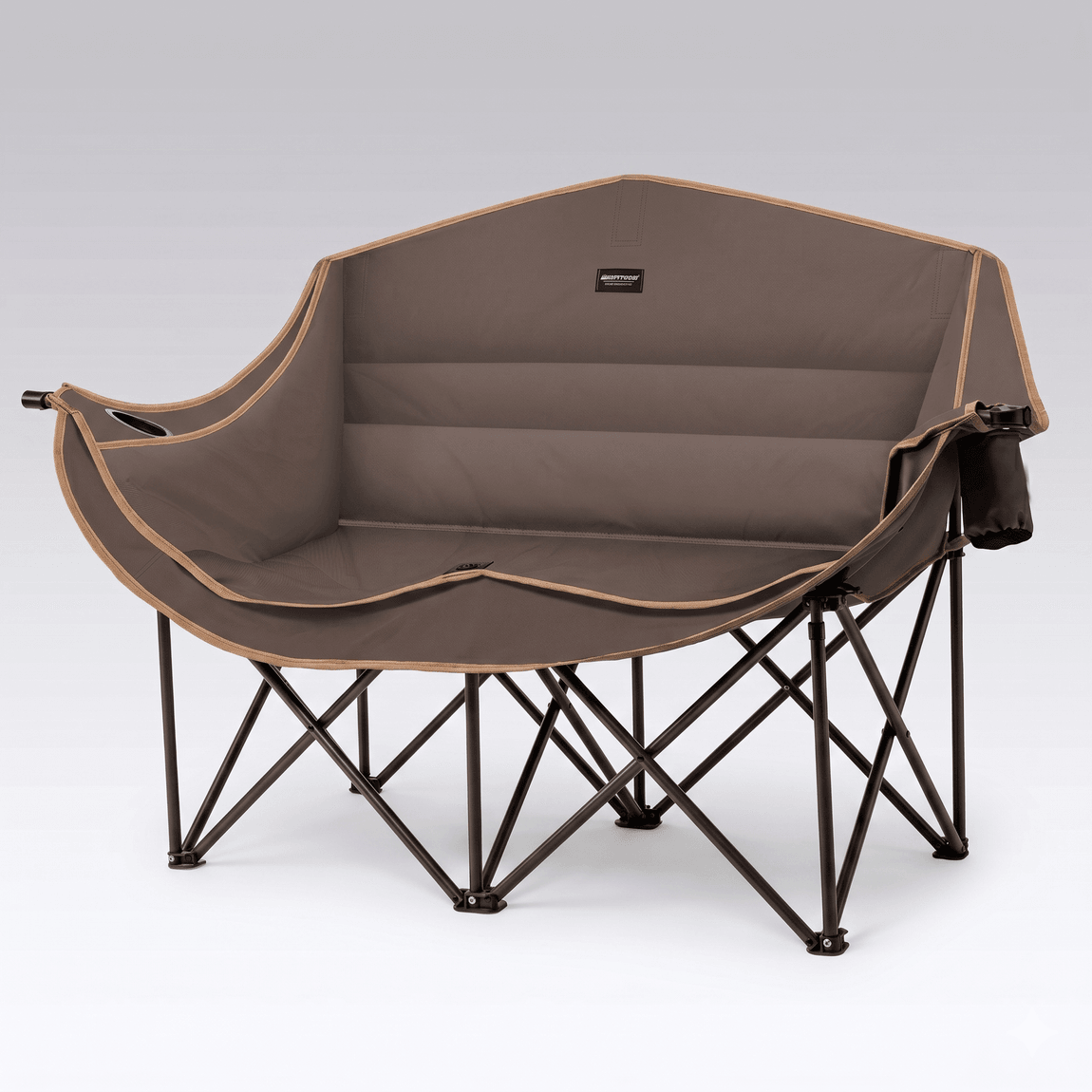 Double Camping Chair – 440lbs Heavy Duty with Cup Holder for Outdoor Camping| Traverseon