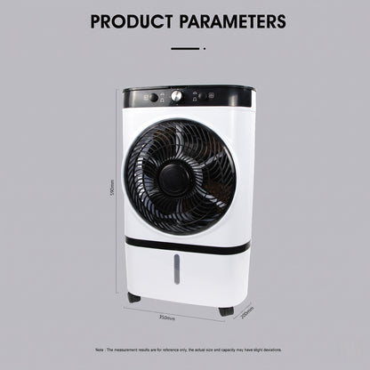 Portable Evaporative Air Cooler – 3-Speed Ice Cooling Fan with Large Water Tank | Traverseon