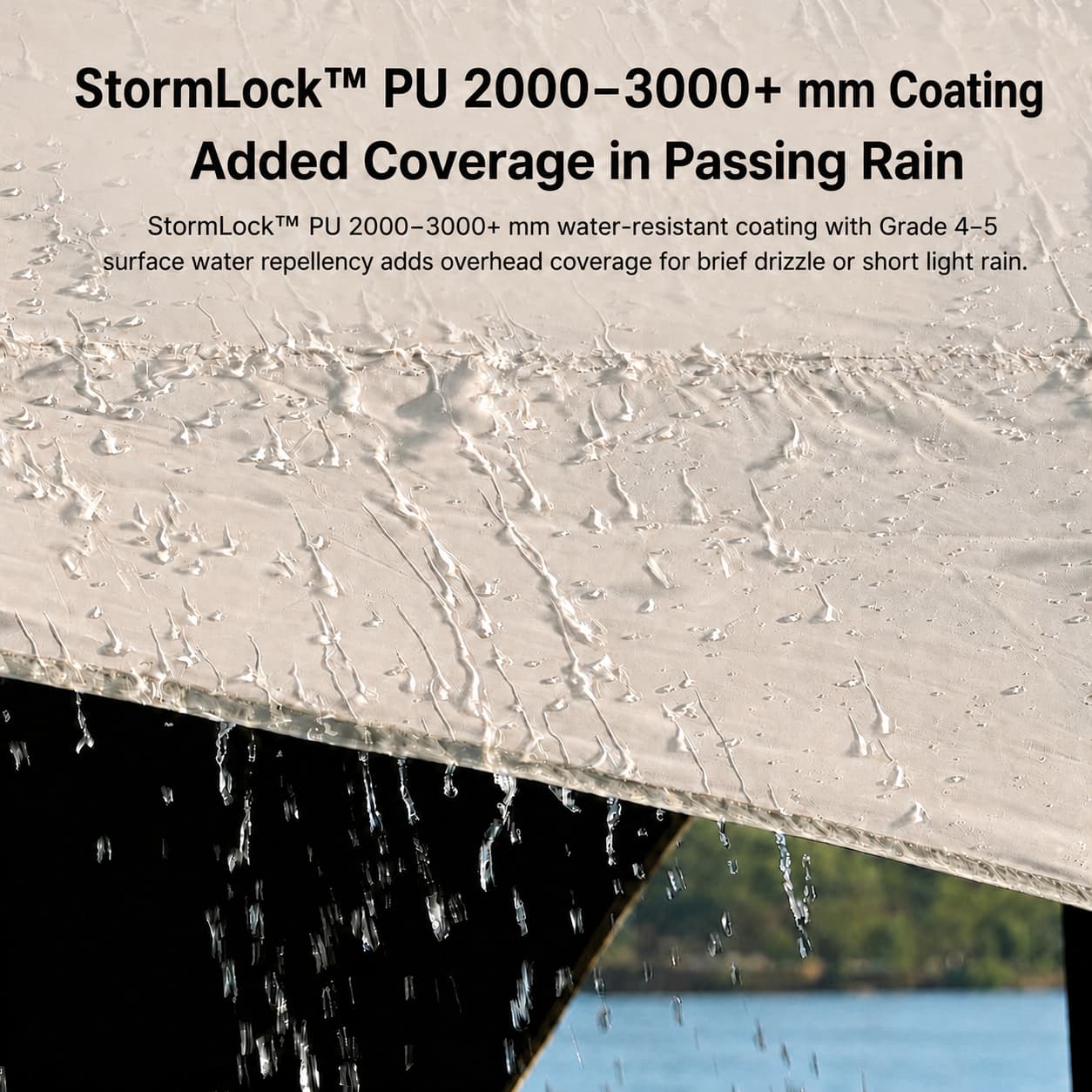 Large Hex Camping Tarp Shelter – UPF50+ 301 sq ft Sun Shade Canopy | Traverseon