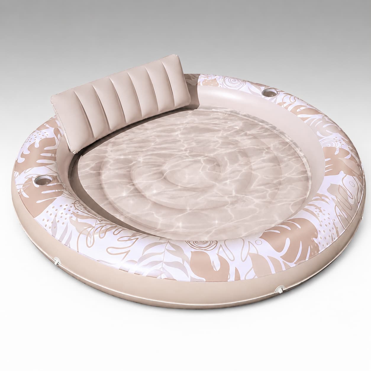 Inflatable Tanning Pool Lounger – 190 cm (75 in) 2-in-1 Pool Float | Traverseon