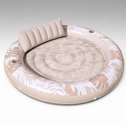 Inflatable Tanning Pool Lounger – 190 cm (75 in) 2-in-1 Pool Float | Traverseon