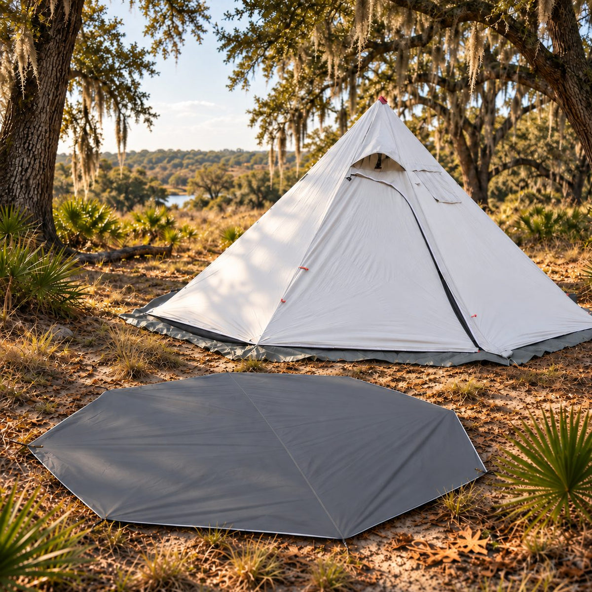 Hot Tent-1–3 Person Ultralight 4 Season Teepee Tent with Stove Jack | Traverseon