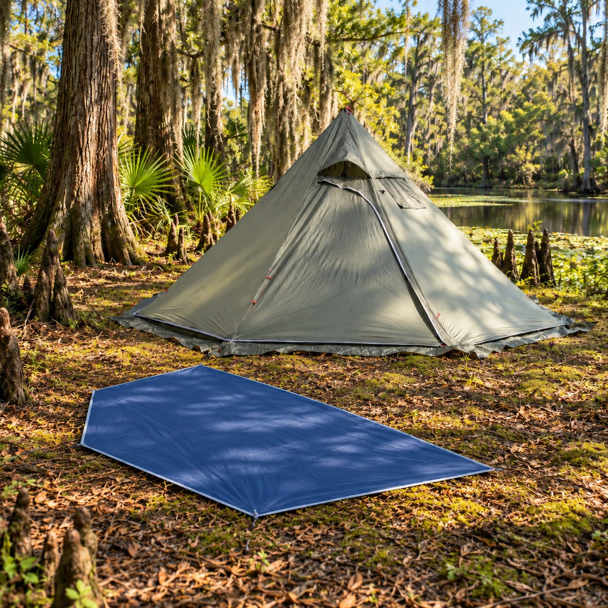 Hot Tent-1–3 Person Ultralight 4 Season Teepee Tent with Stove Jack | Traverseon