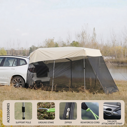 SUV Tailgate Tent – Waterproof UV-Protection Car Camping Awning | Traverseon