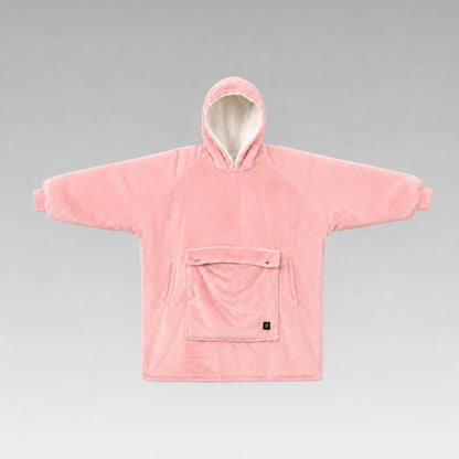 USB Heated Wearable Blanket Hoodie – 3-Zone Flannel Warmth | Traverseon