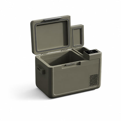 25L/26 Qt 12V/24V Portable Car Fridge with Ice Maker | Traverseon