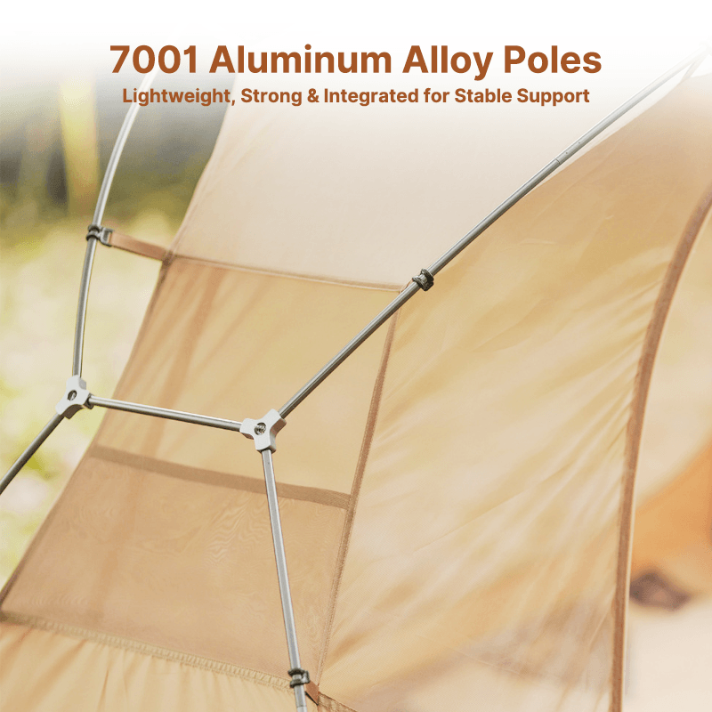 1-Person Camping Cot Tent 190×65cm – Off-Ground Bivy Shelter for Backpacking – Traverseon