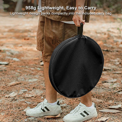 Aluminum Alloy Table – Small Round Portable Detachable Camping Outdoor | Traverseon